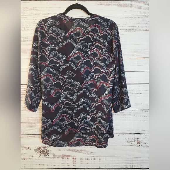 Express M Zipper Front Blouse - Picture 3 of 4